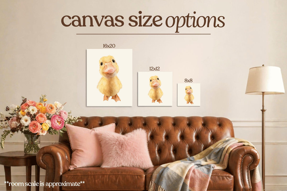 Baby Duck Bedazzle Canvas Kit
