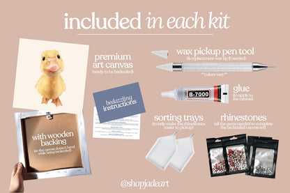 Baby Duck Bedazzle Canvas Kit