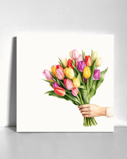Tulip Bouquet Bedazzle Canvas Kit