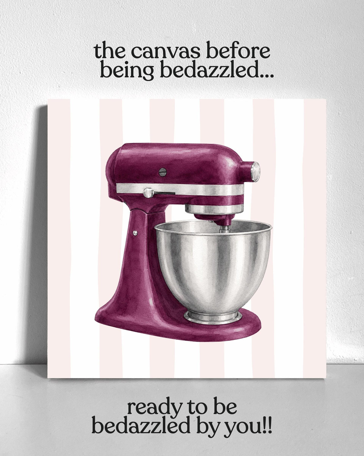 Plum Kitchen Mixer Bedazzle Canvas Kit