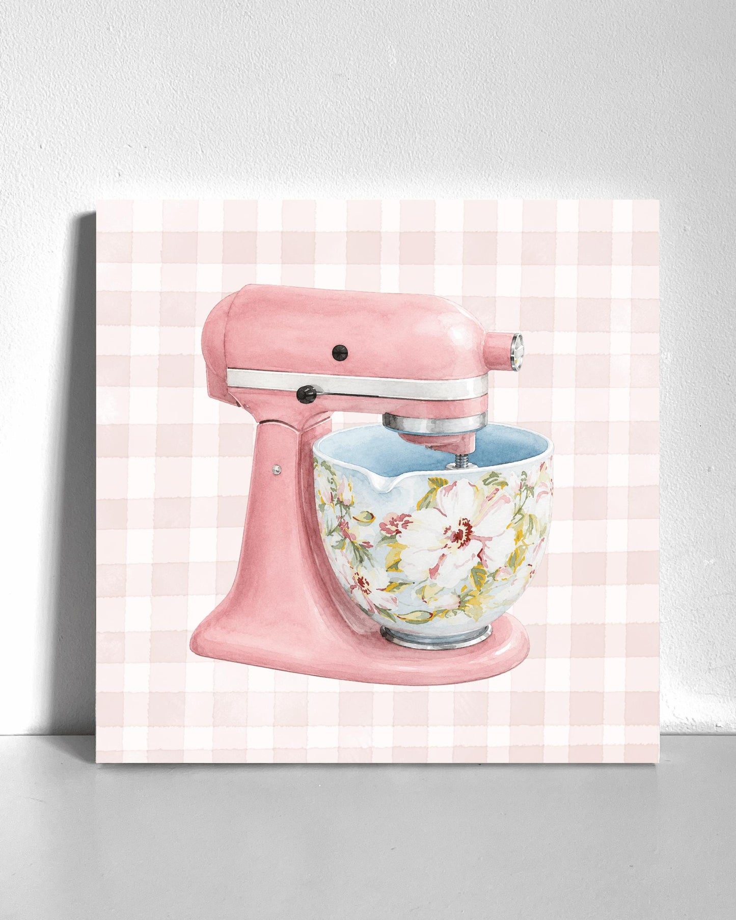 Pink Kitchen Mixer Bedazzle Canvas Kit