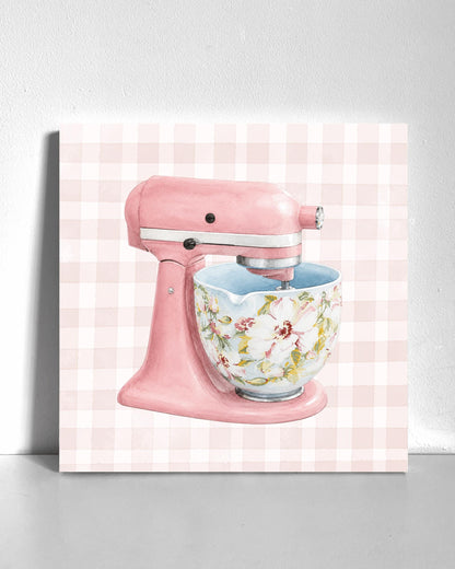 Pink Kitchen Mixer Bedazzle Canvas Kit