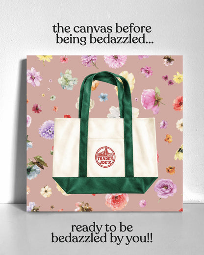 Trader Joes Bag Bedazzle Canvas Kit