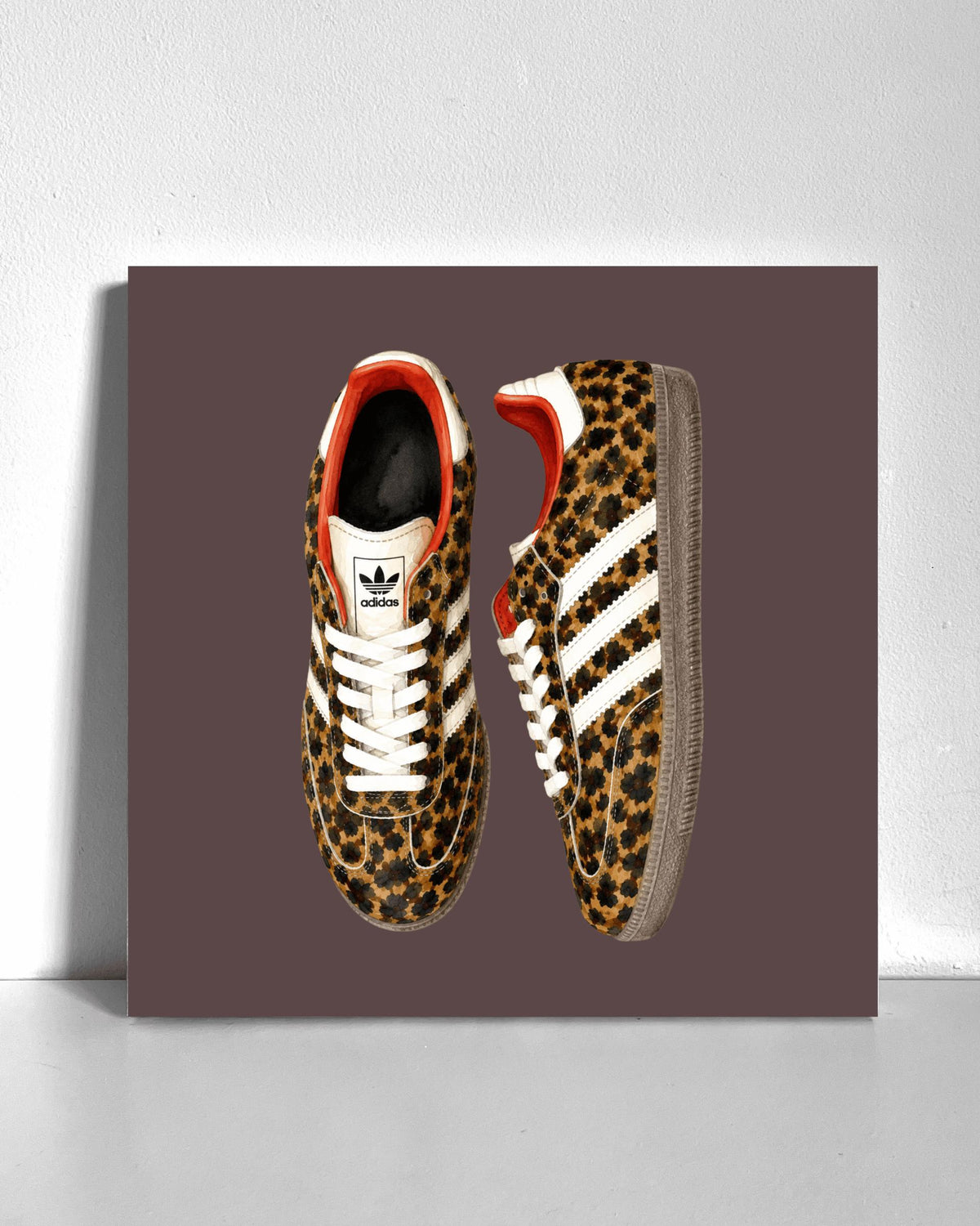Leopard Sneakers Bedazzle Canvas Kit