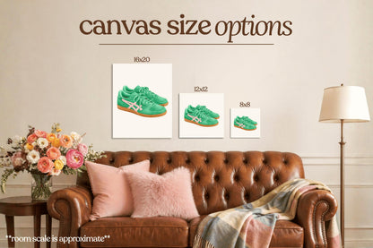 Green Sneakers Bedazzle Canvas Kit