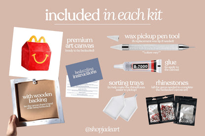 Happy Meal Bedazzle Canvas Kit