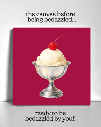 Sundae Bedazzle Canvas Kit