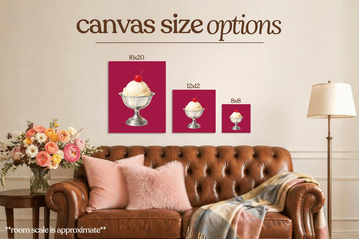 Sundae Bedazzle Canvas Kit