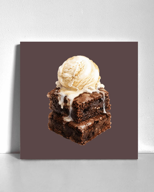 Brownies and Ice Cream Bedazzle Canvas Kit