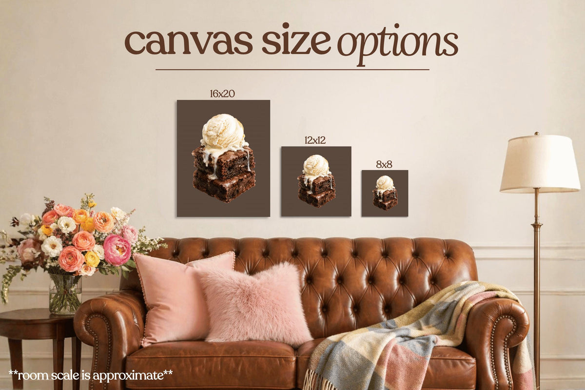 Brownies and Ice Cream Bedazzle Canvas Kit