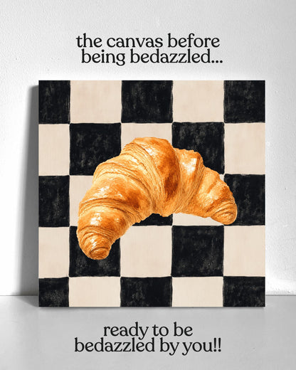 Fresh Croissant Bedazzle Canvas Kit