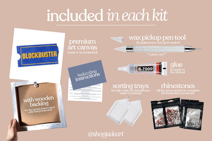 Blockbuster Bedazzle Canvas Kit