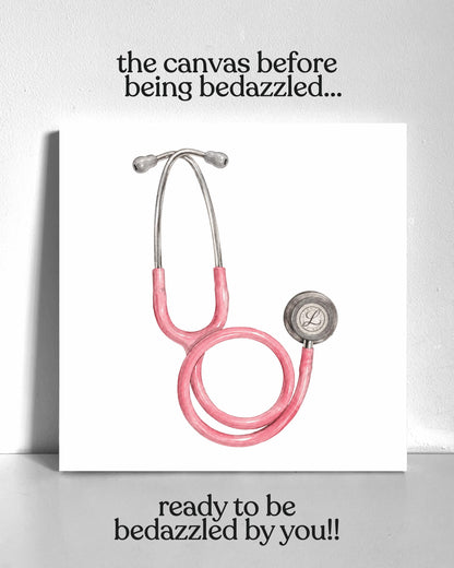 Stethoscope Bedazzle Canvas Kit