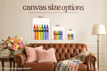Crayons Bedazzle Canvas Kit