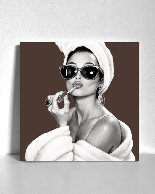 Vintage Woman Bedazzle Canvas Kit