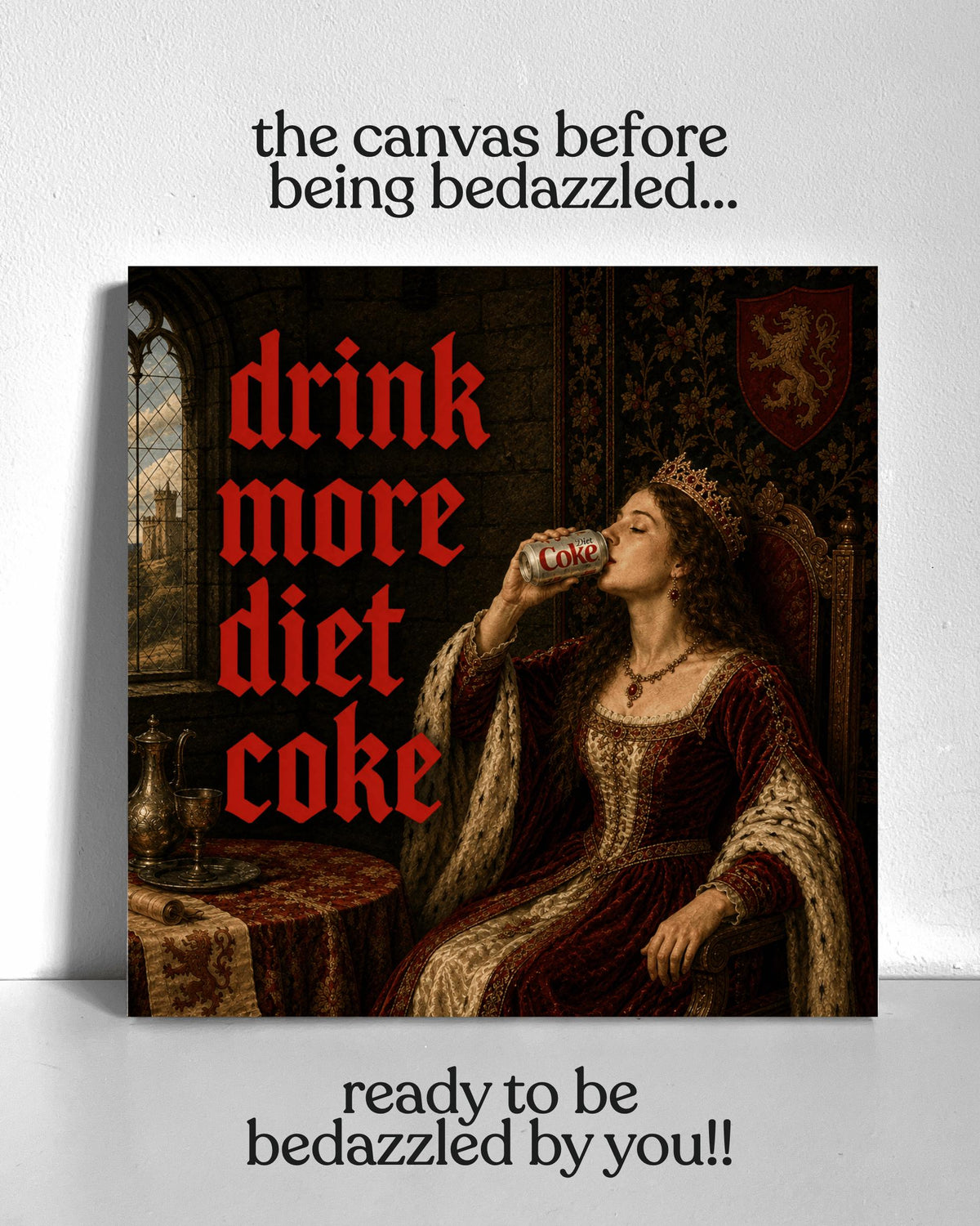 Medieval Diet Cola Bedazzle Canvas Kit