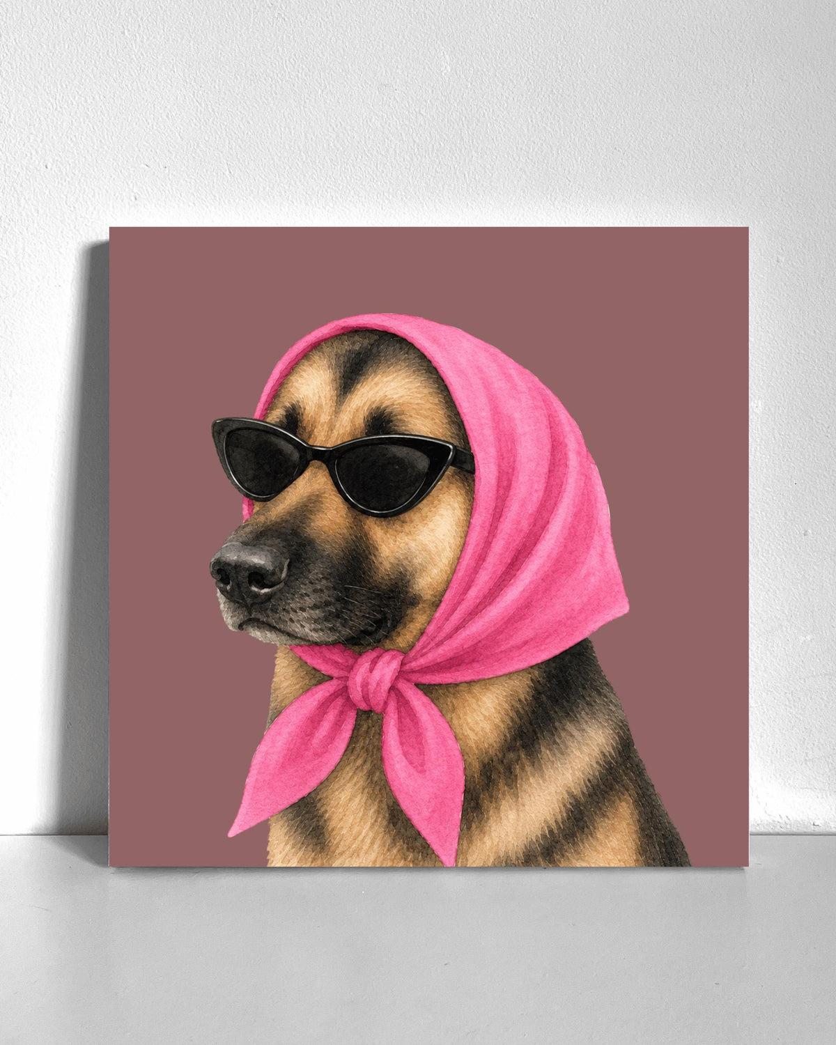 Stylish German Shepard Bedazzle Canvas Kit