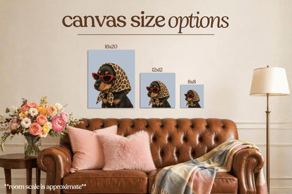 Stylish Dachshund Puppy Bedazzle Canvas Kit