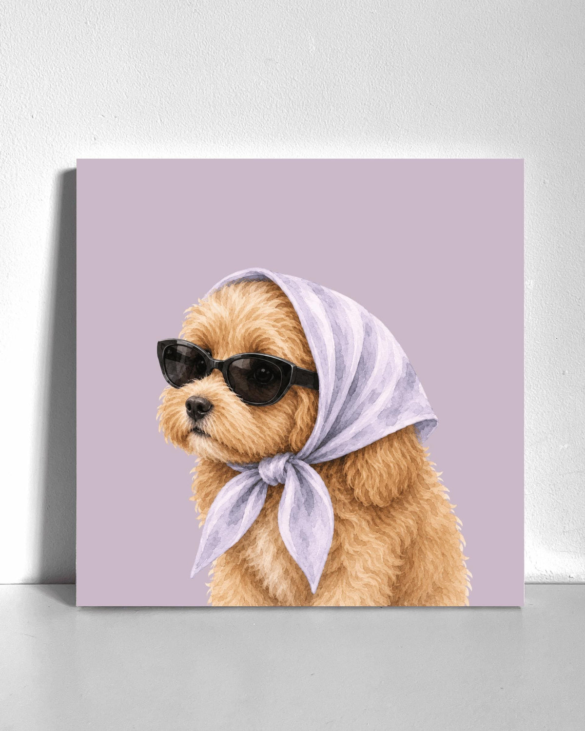 Stylish Cavapoo Puppy Bedazzle Canvas Kit
