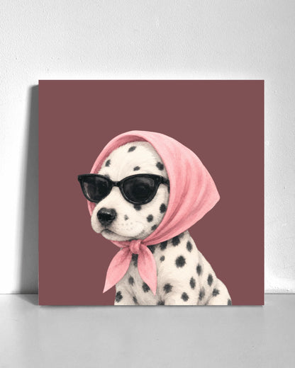 Stylish Dalmation Puppy Bedazzle Canvas Kit