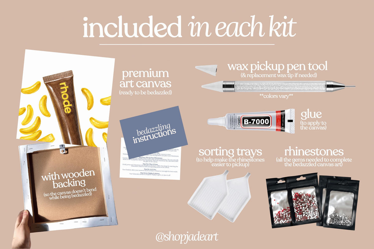 Banana Lip Product Bedazzle Canvas Kit
