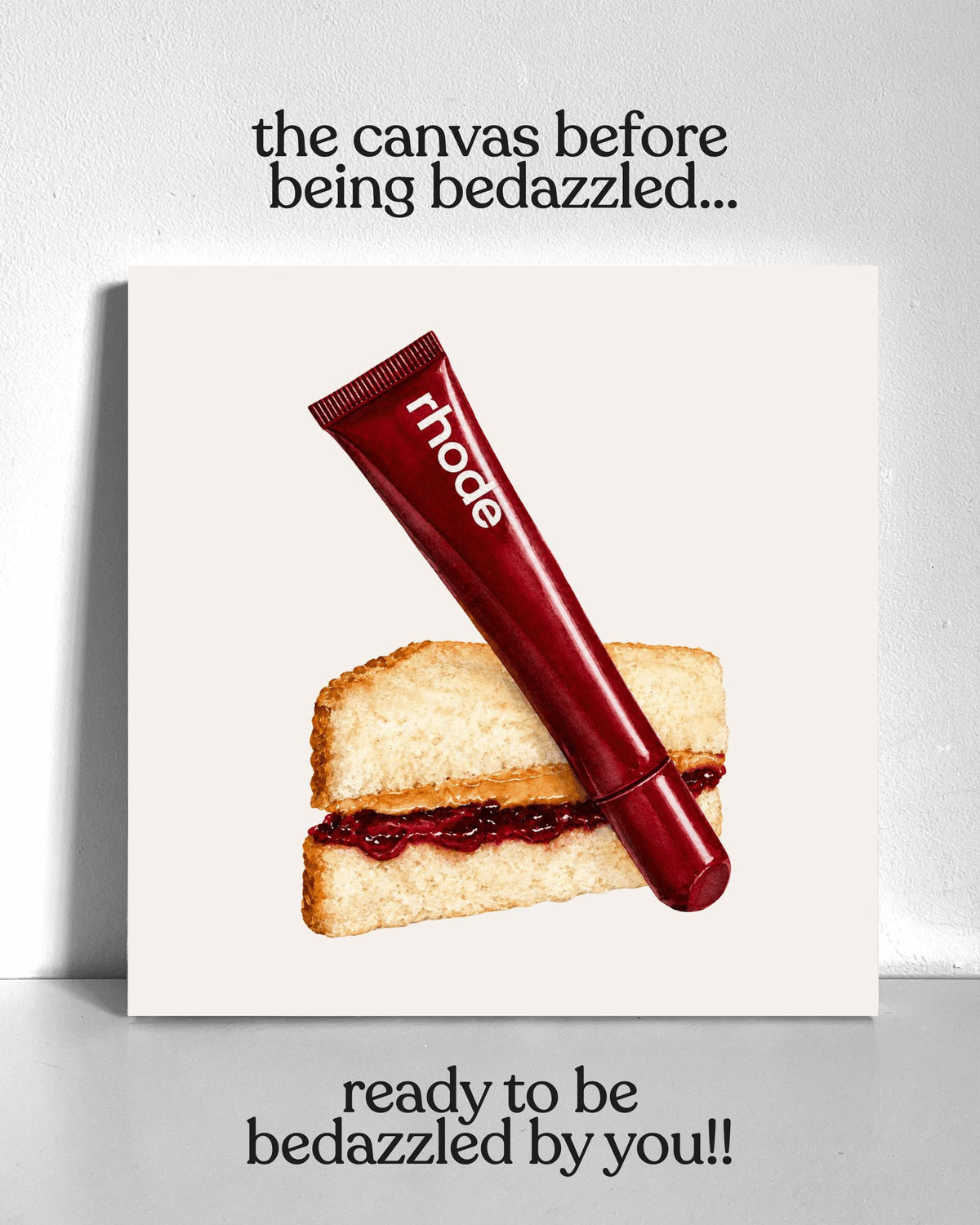 PB & J Lip Rhode Bedazzle Canvas Kit