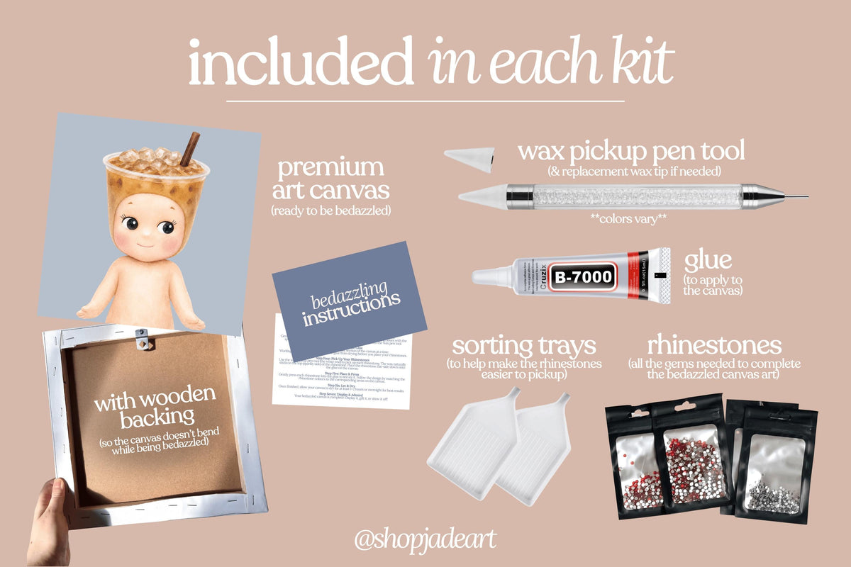 Coffee Sonny Bedazzle Canvas Kit