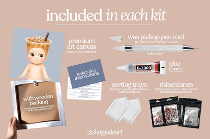 Coffee Sonny Bedazzle Canvas Kit