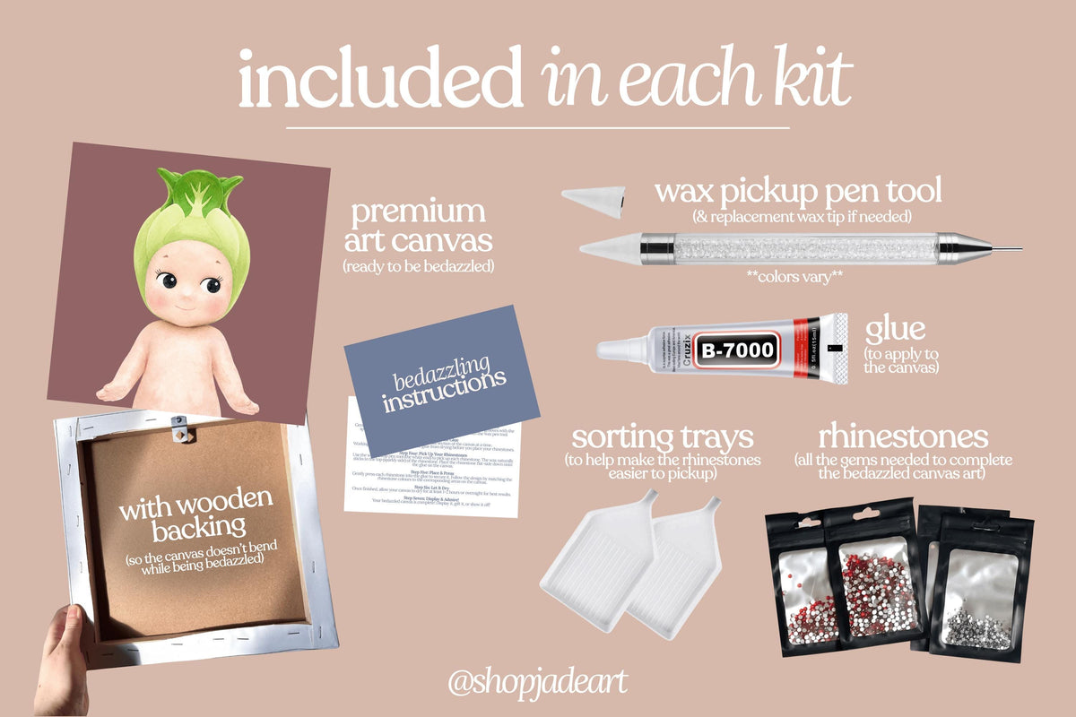 Bok Choy Sonny Bedazzle Canvas Kit