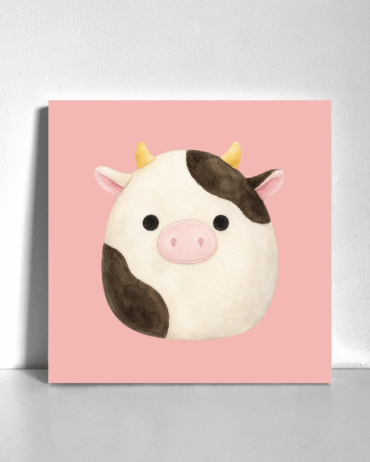 Cow Squish Plushie Bedazzle Canvas Kit
