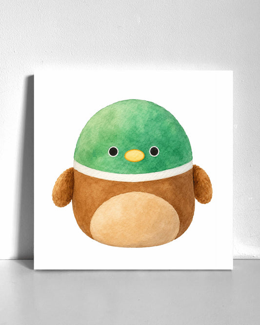Duck Squish Plushie Bedazzle Canvas Kit
