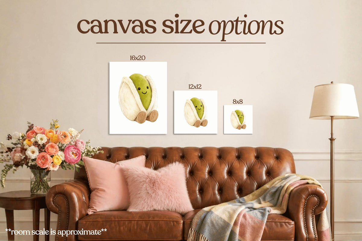 Pistachio Plushie Bedazzle Canvas Kit