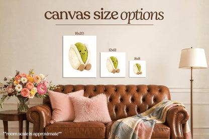 Pistachio Plushie Bedazzle Canvas Kit