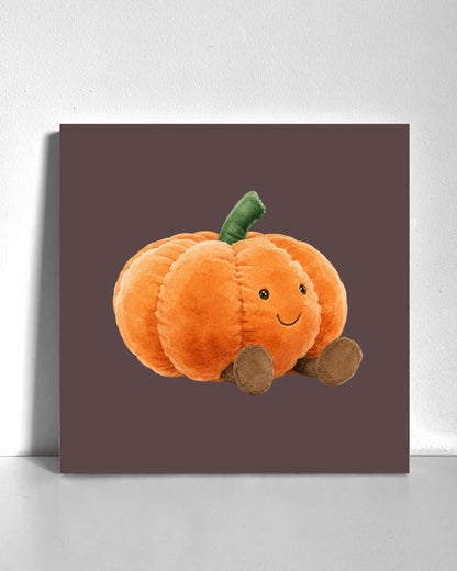 Pumpkin Plushie Bedazzle Canvas Kit
