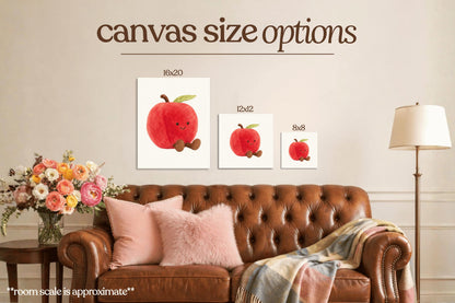 Apple Plushie Bedazzle Canvas Kit