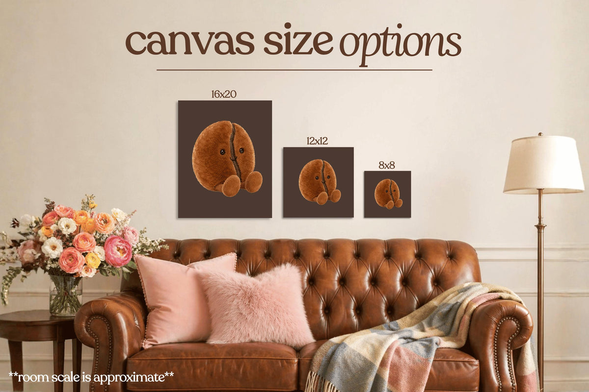 Coffee Plushie Bedazzle Canvas Kit