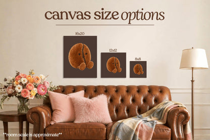 Coffee Plushie Bedazzle Canvas Kit