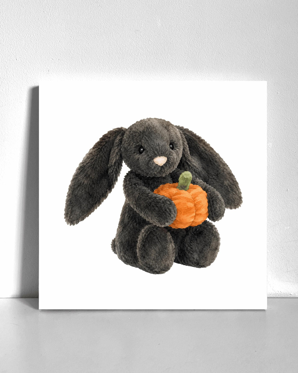 Bunny Pumpkin Plushie Bedazzle Canvas Kit
