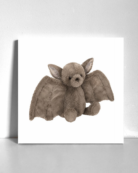 Cute Bat Plushie Bedazzle Canvas Kit