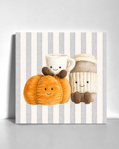 Autumn Plushies Bedazzle Canvas Kit