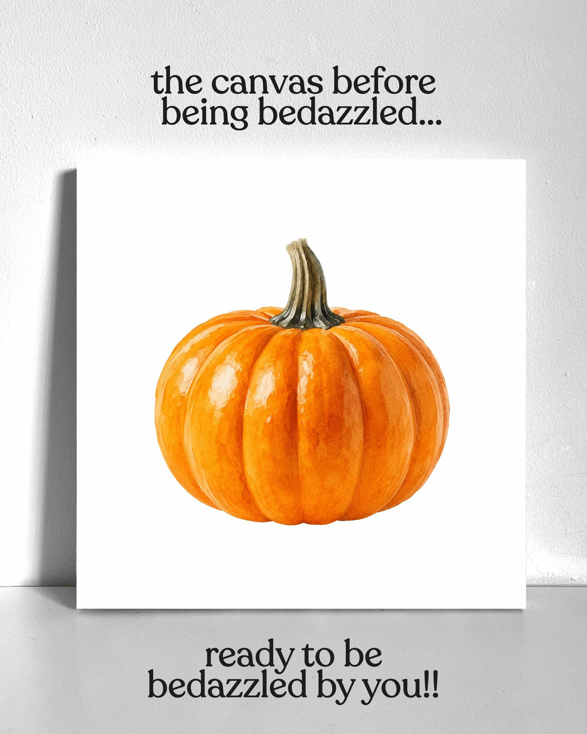Classic Pumpkin Bedazzle Canvas Kit