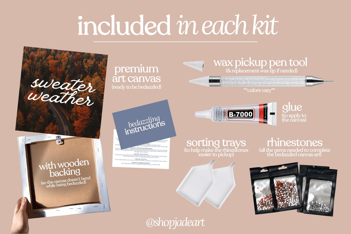 Sweater Weather Bedazzle Canvas Kit