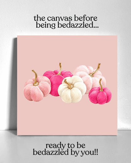 Cutesy Pumpkins Bedazzle Canvas Kit