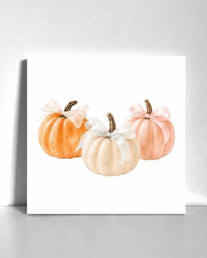 Pumpkin Bows Bedazzle Canvas Kit