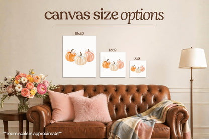 Pumpkin Bows Bedazzle Canvas Kit