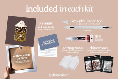 Spooky Drink Bedazzle Canvas Kit