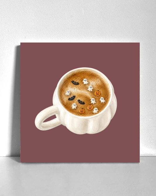 Autumn Drink Bedazzle Canvas Kit