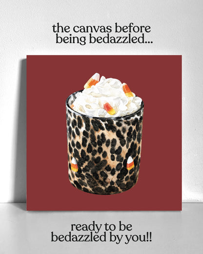 Candy Corn Drink Bedazzle Canvas Kit