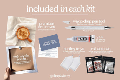 Cozy Fall Drink Bedazzle Canvas Kit