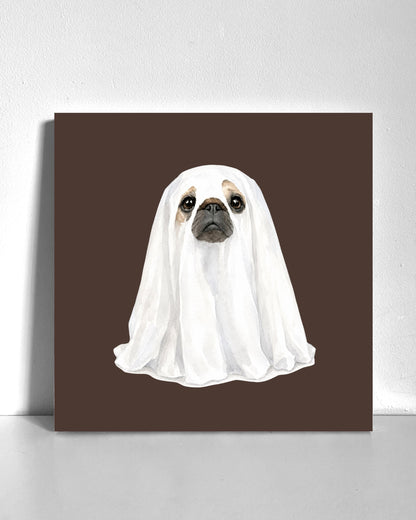 Spooky Pug Bedazzle Canvas Kit